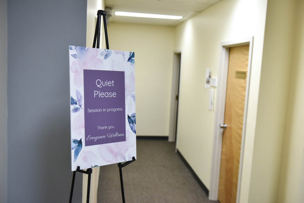Safe & Private Therapy Room | Evergreen Wellness | Integrated Mental & Physical Wellness Centre | Olds and Didsbury Alberta